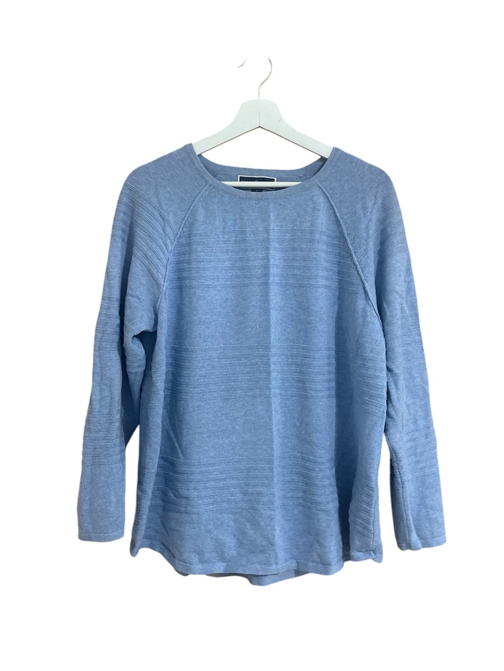 Karen Scott Size Large Blue Preppy Sweater